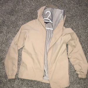 Beige windbreaker jacket - medium